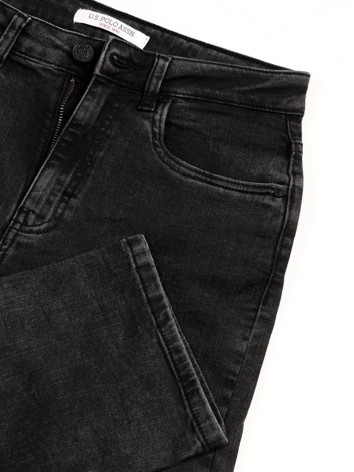 High Rise Straight Fit Jeans Grey | ST23 - view 2