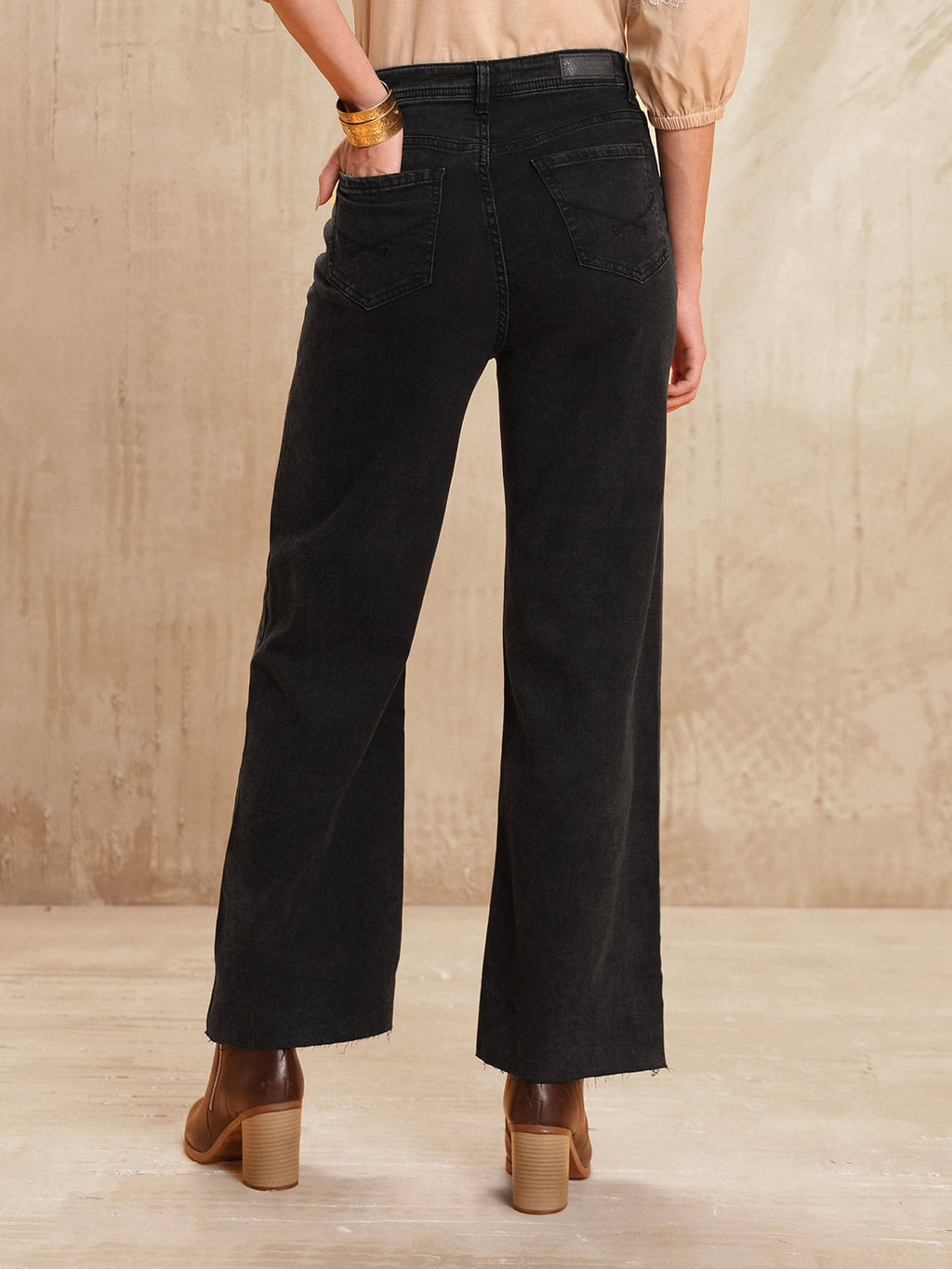 High Rise Wide Leg Jeans Grey | WL90 - view 5