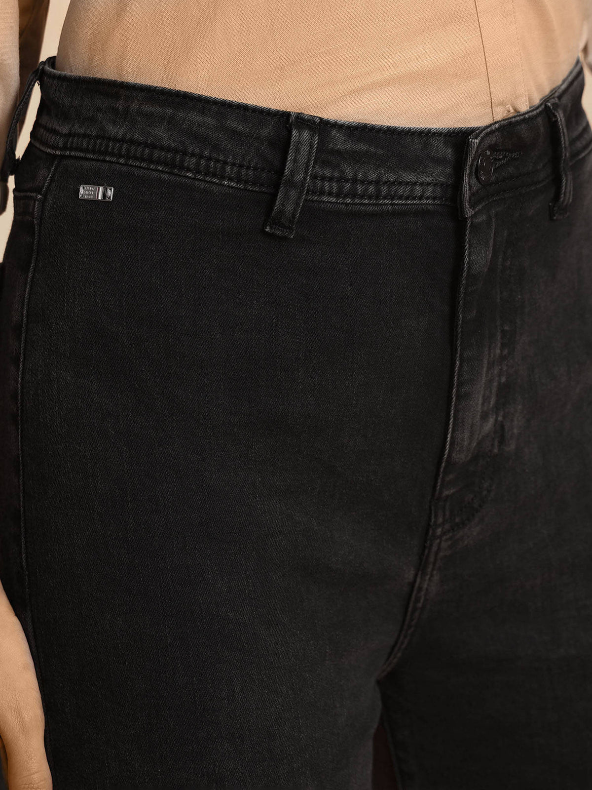 High Rise Wide Leg Jeans Grey | WL90 - view 7