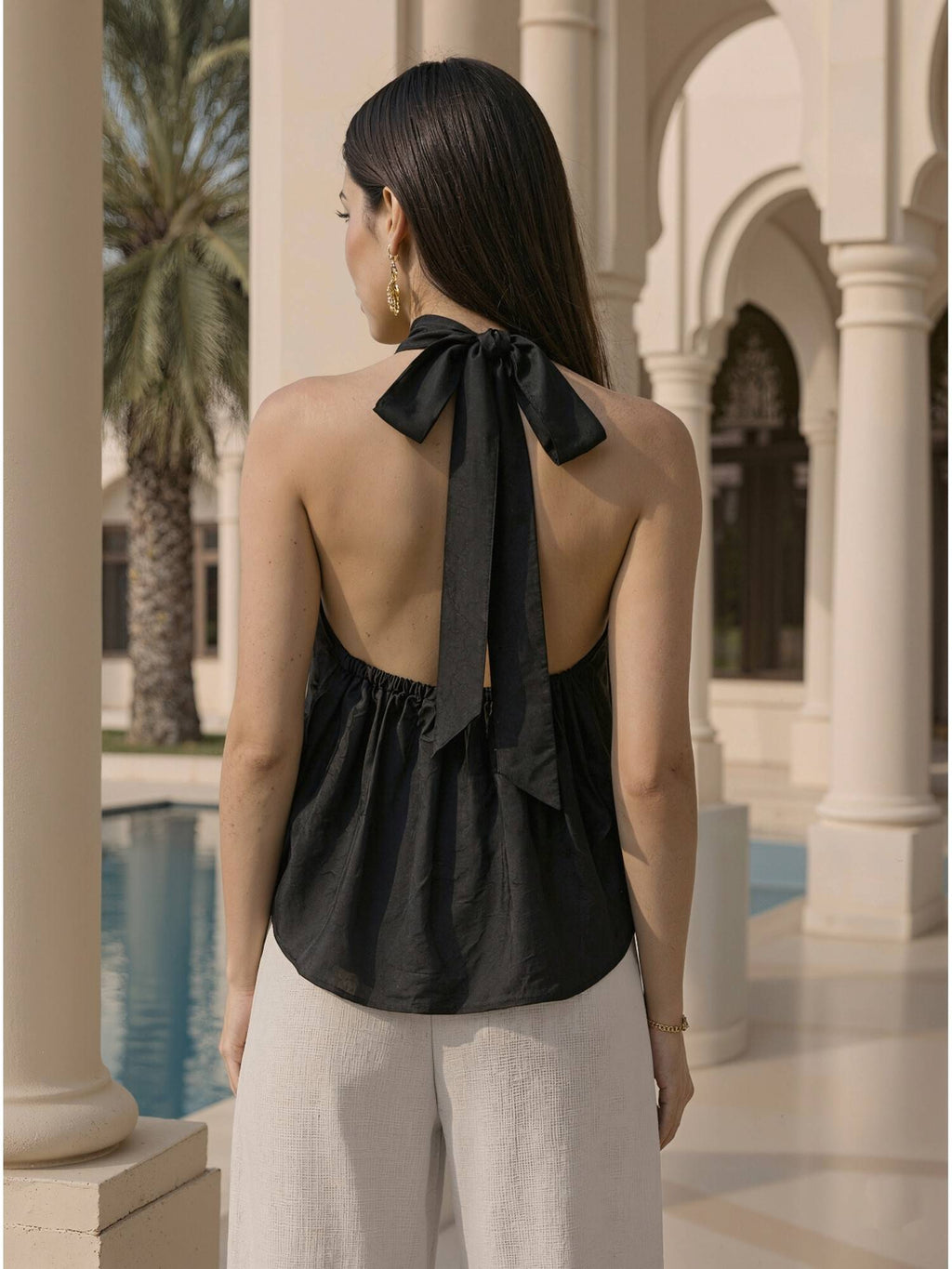 Green Halter Neck Top | HT67 - view 8