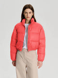 Women White Full Sleeve Solid Puffer Jacket | JC78 - view 6