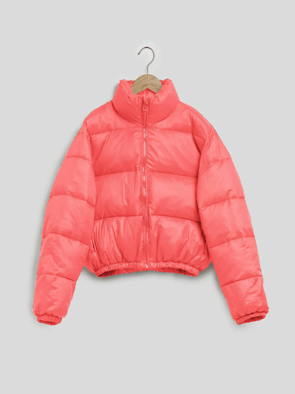Women White Full Sleeve Solid Puffer Jacket | JC78 - view 11