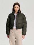Women White Full Sleeve Solid Puffer Jacket | JC78 - view 39