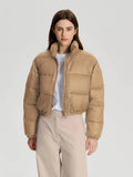 Women White Full Sleeve Solid Puffer Jacket | JC78 - view 25