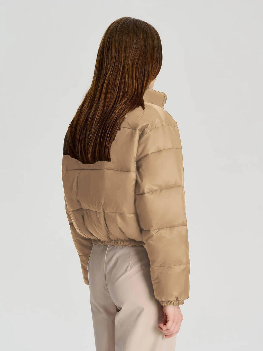 Women White Full Sleeve Solid Puffer Jacket | JC78 - view 26