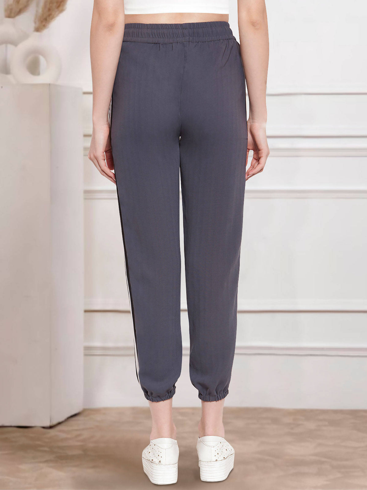 Grey Women Joggers | WJ89 - view 3