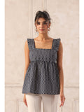 Peplum Top With Frill | pt51 - view 1