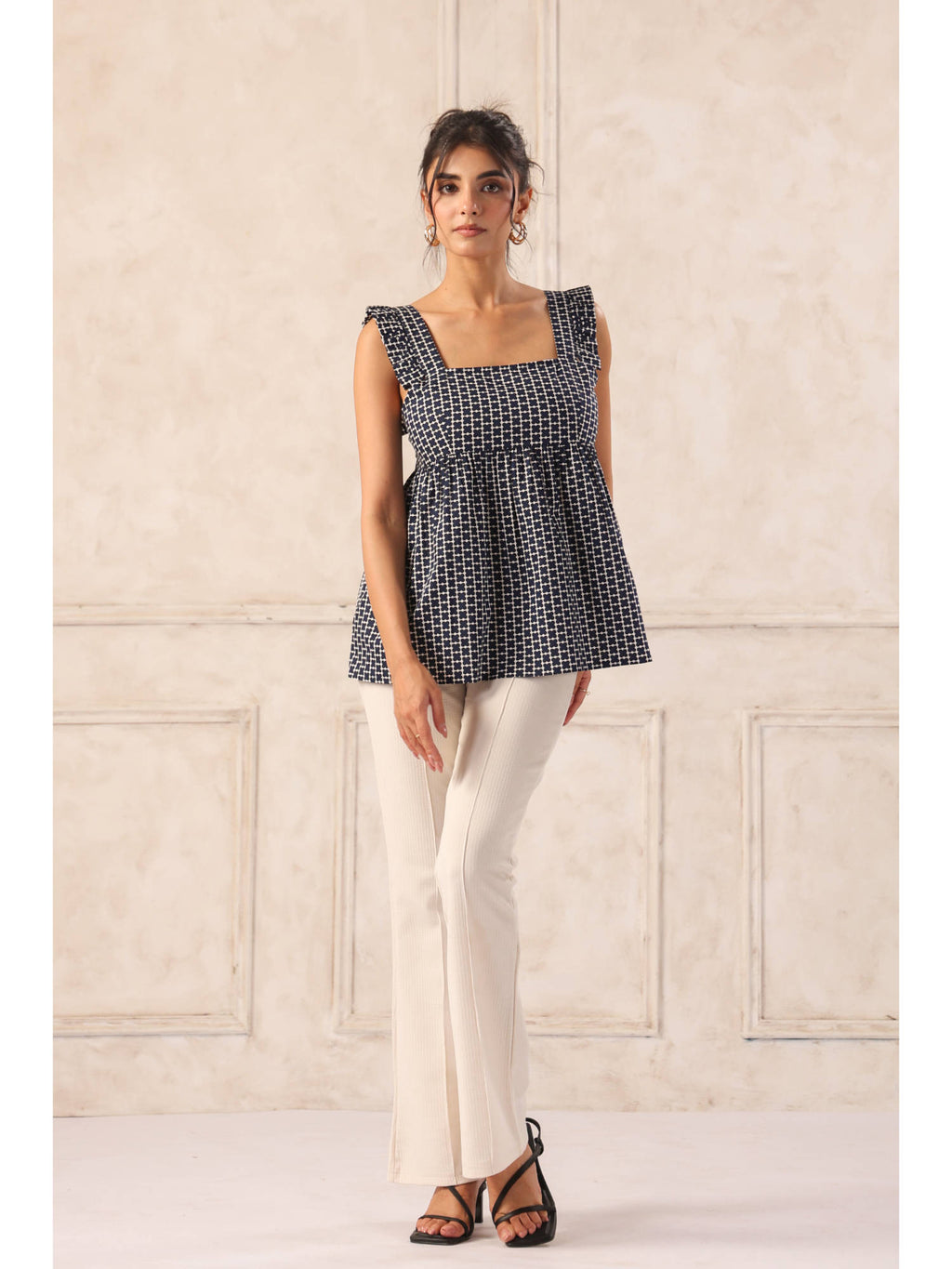 Peplum Top With Frill | pt51 - view 10