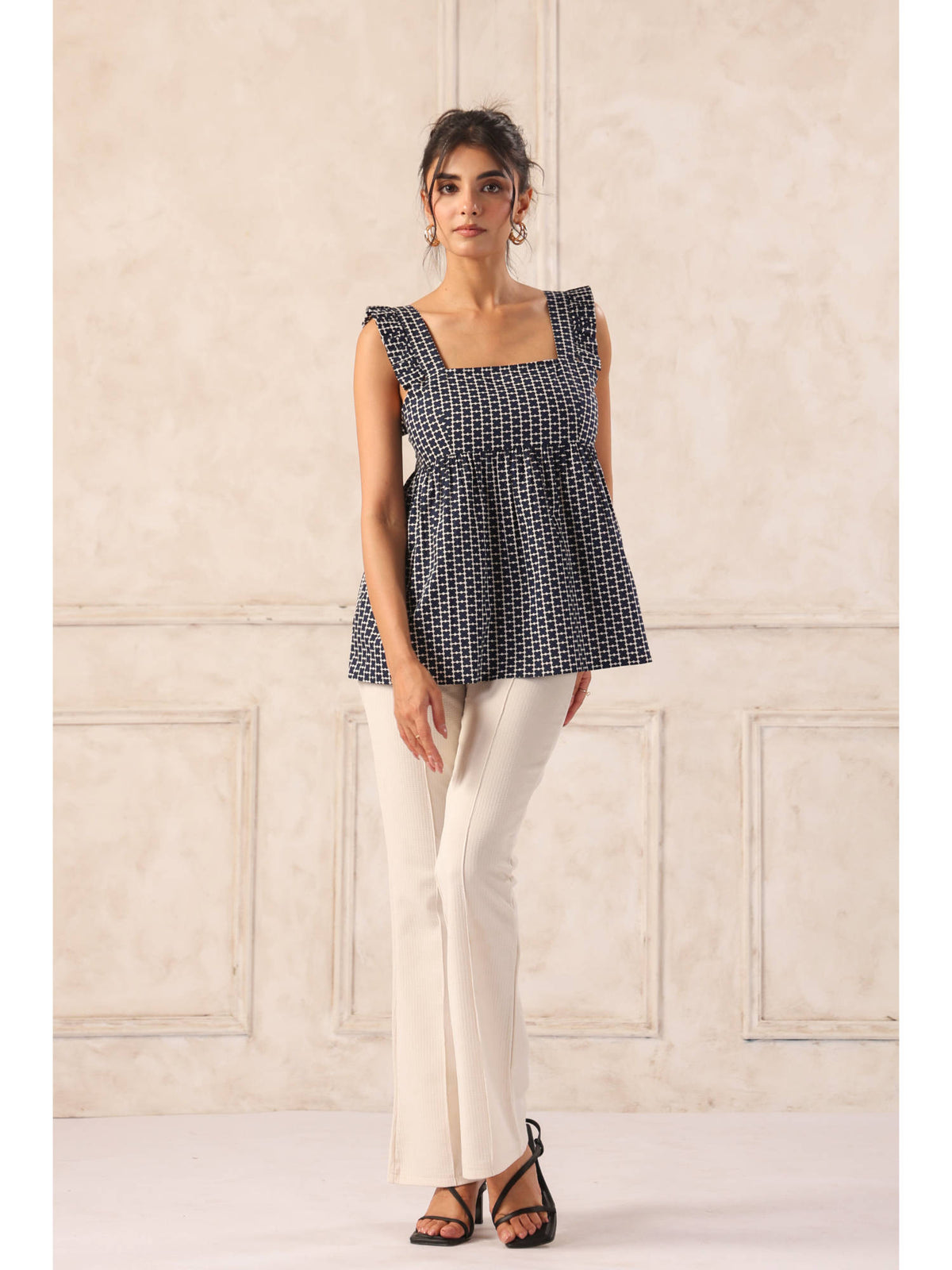 Peplum Top With Frill | pt51 - view 10