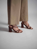 Tova Brown Strappy Heels | H78 - view 1