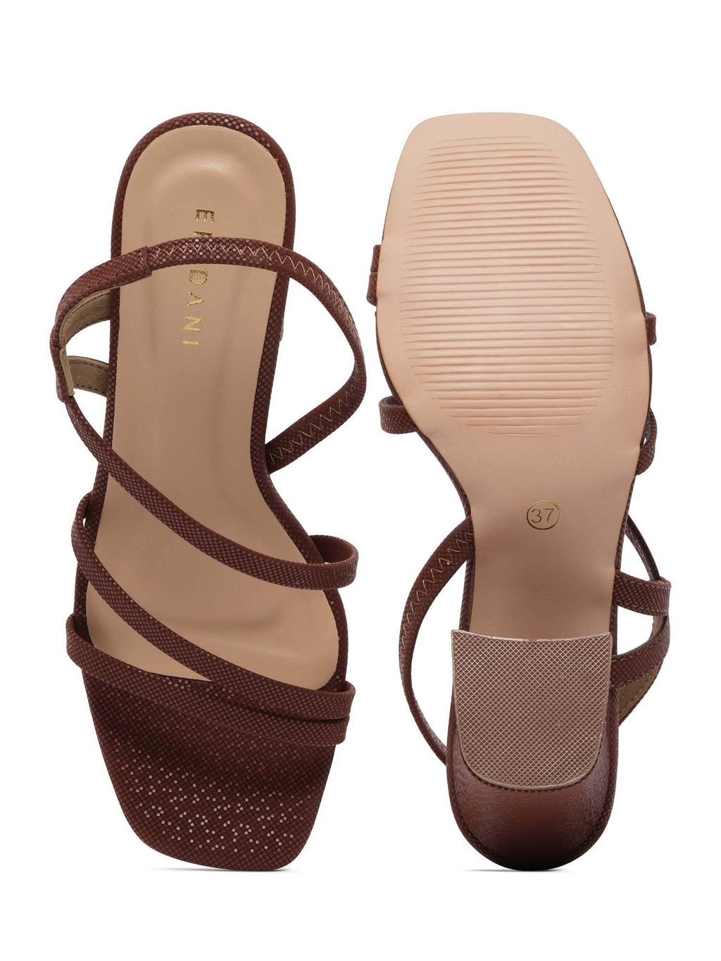 Tova Brown Strappy Heels | H78 - view 5