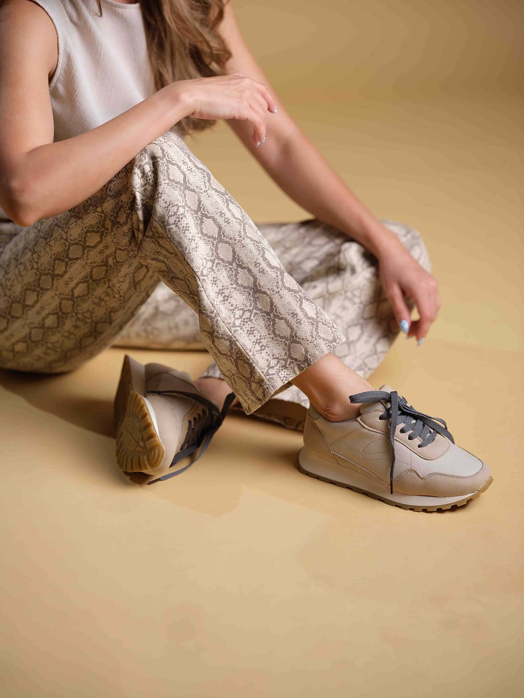 Noah Beige Casual Sneakers | SN09 - view 1