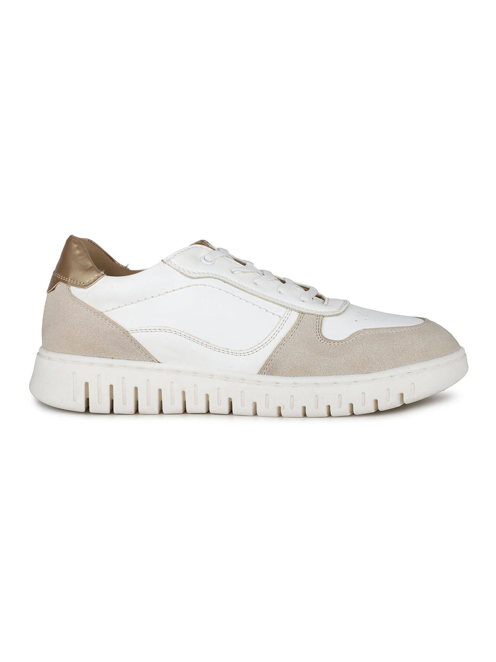 Womens Golden Casual Solid Round Toe Sneakers | SN09 - view 4