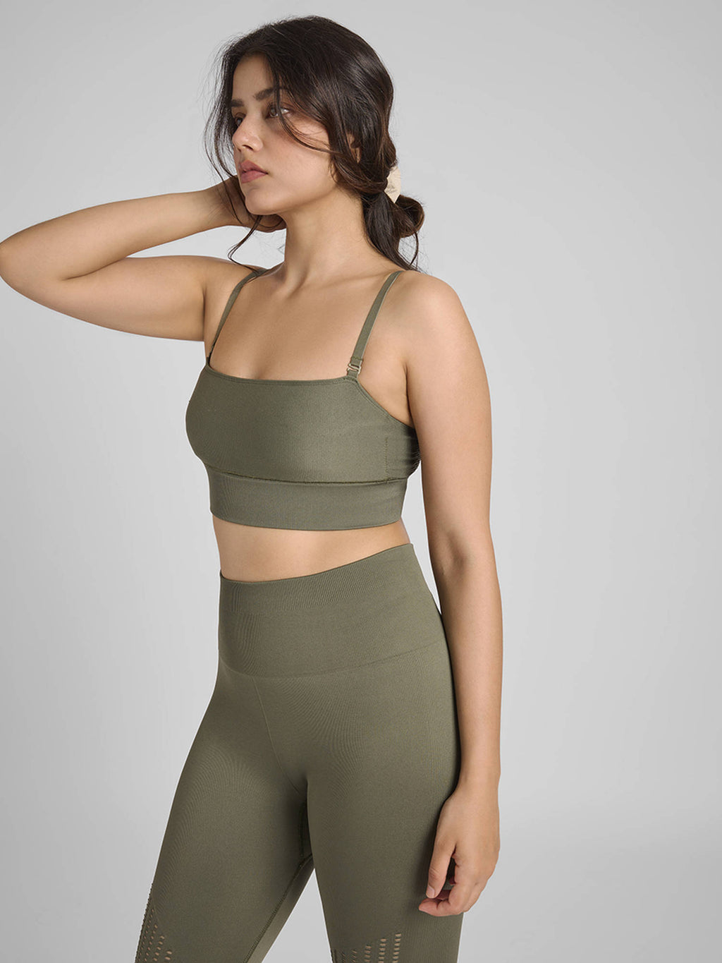 Navy Blue Breeze Bandeau Sports Bra | sb09 - view 10