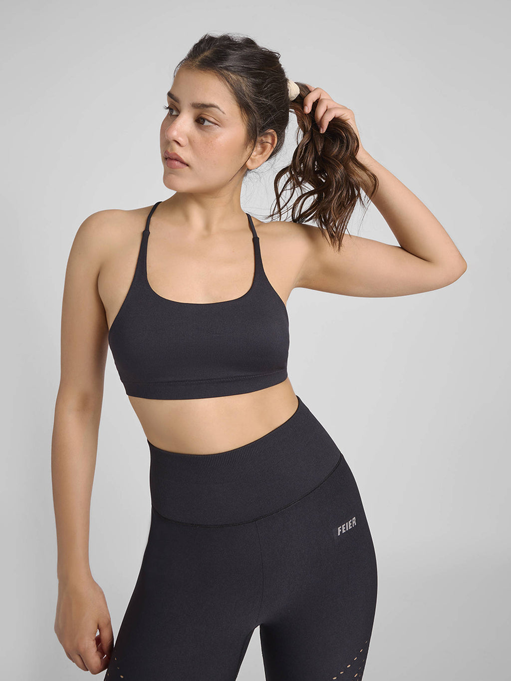 Blue Aura Strappy Sports Bra | sb09 - view 12