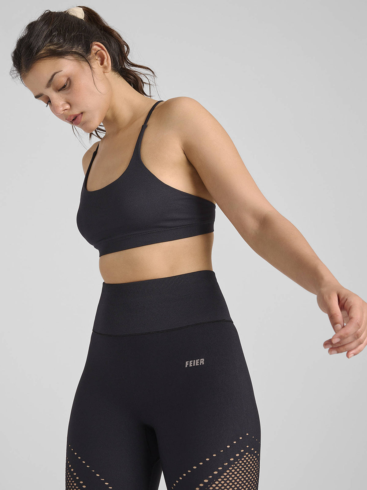 Blue Aura Strappy Sports Bra | sb09 - view 14