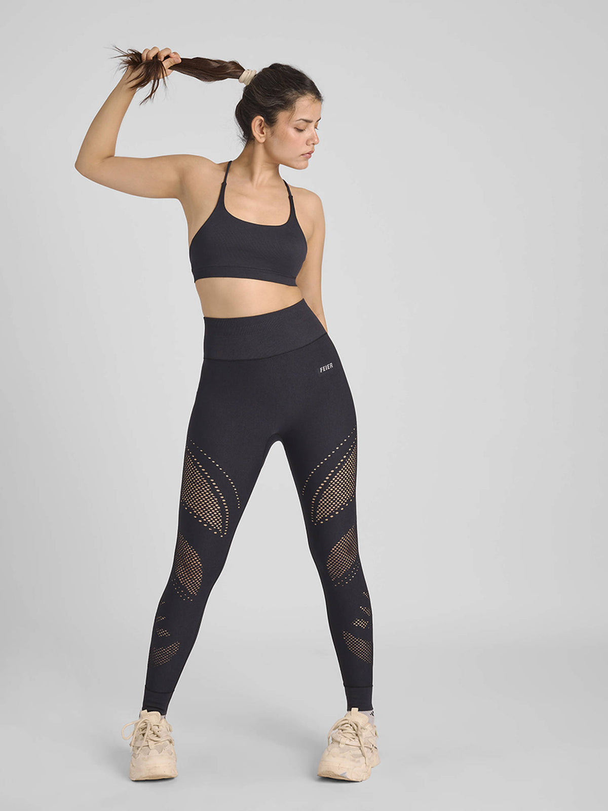 Blue Aura Strappy Sports Bra | sb09 - view 16