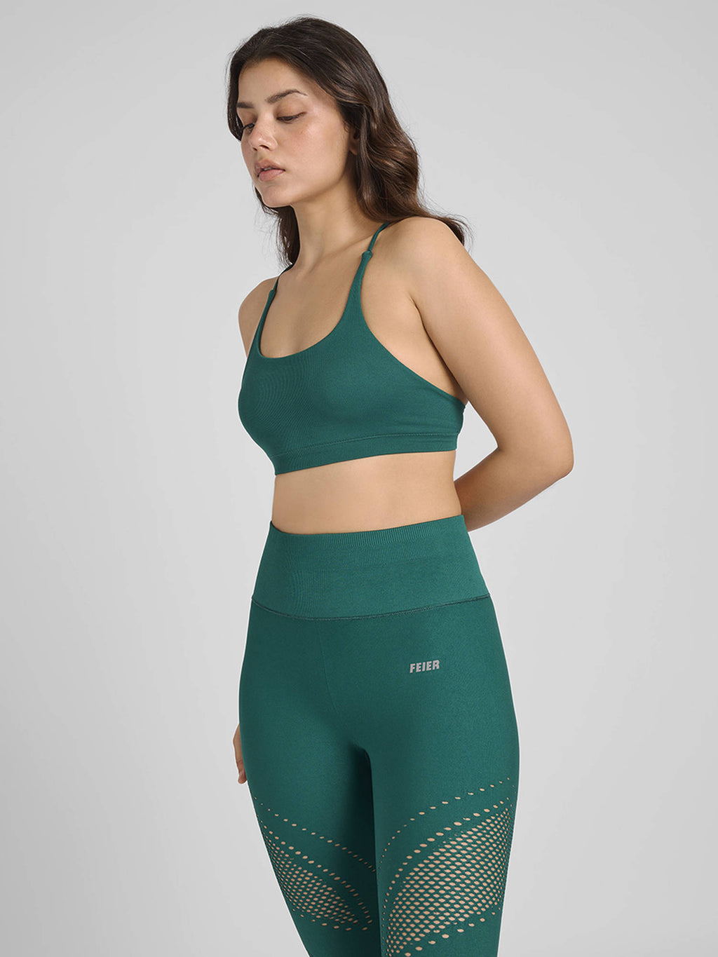 Blue Aura Strappy Sports Bra | sb09 - view 9