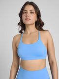 Blue Aura Strappy Sports Bra | sb09 - view 1