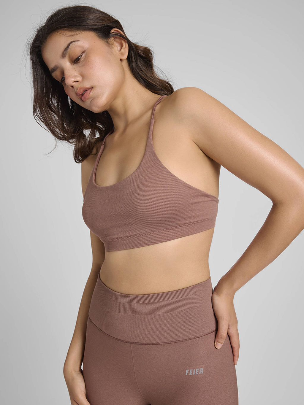 Blue Aura Strappy Sports Bra | sb09 - view 24