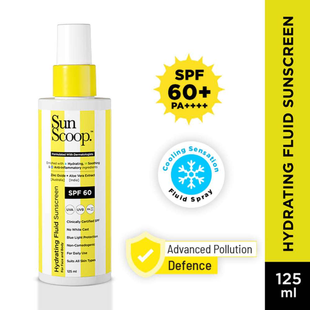 Hydrating Fluid Sunscreen for Face and Body SPF 60 PA++++ In-Vivo Tested Cooling Sensation | FC3 - view 1