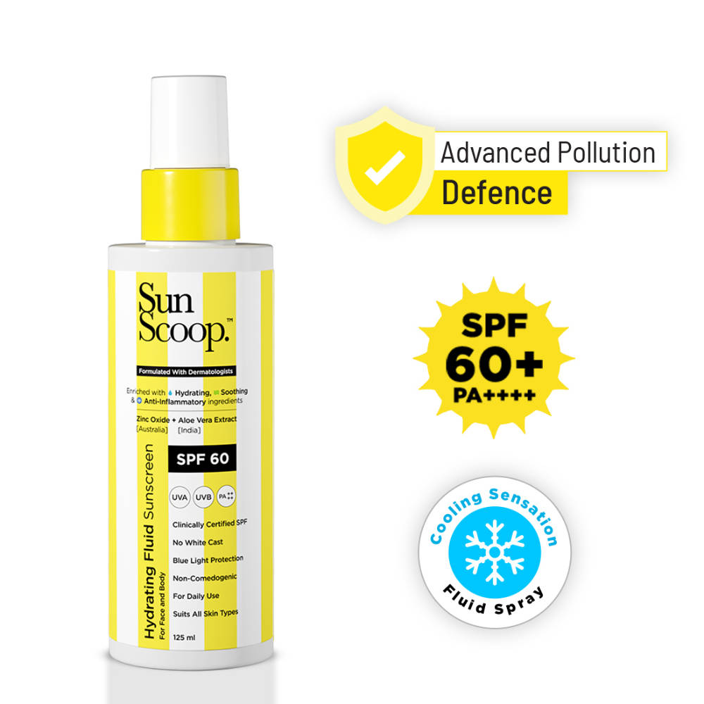 Hydrating Fluid Sunscreen for Face and Body SPF 60 PA++++ In-Vivo Tested Cooling Sensation | FC3 - view 2