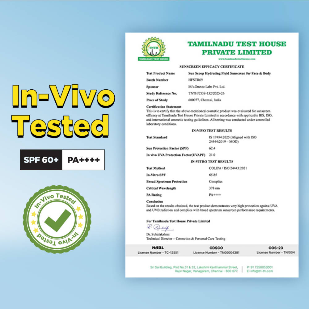 Hydrating Fluid Sunscreen for Face and Body SPF 60 PA++++ In-Vivo Tested Cooling Sensation | FC3 - view 3