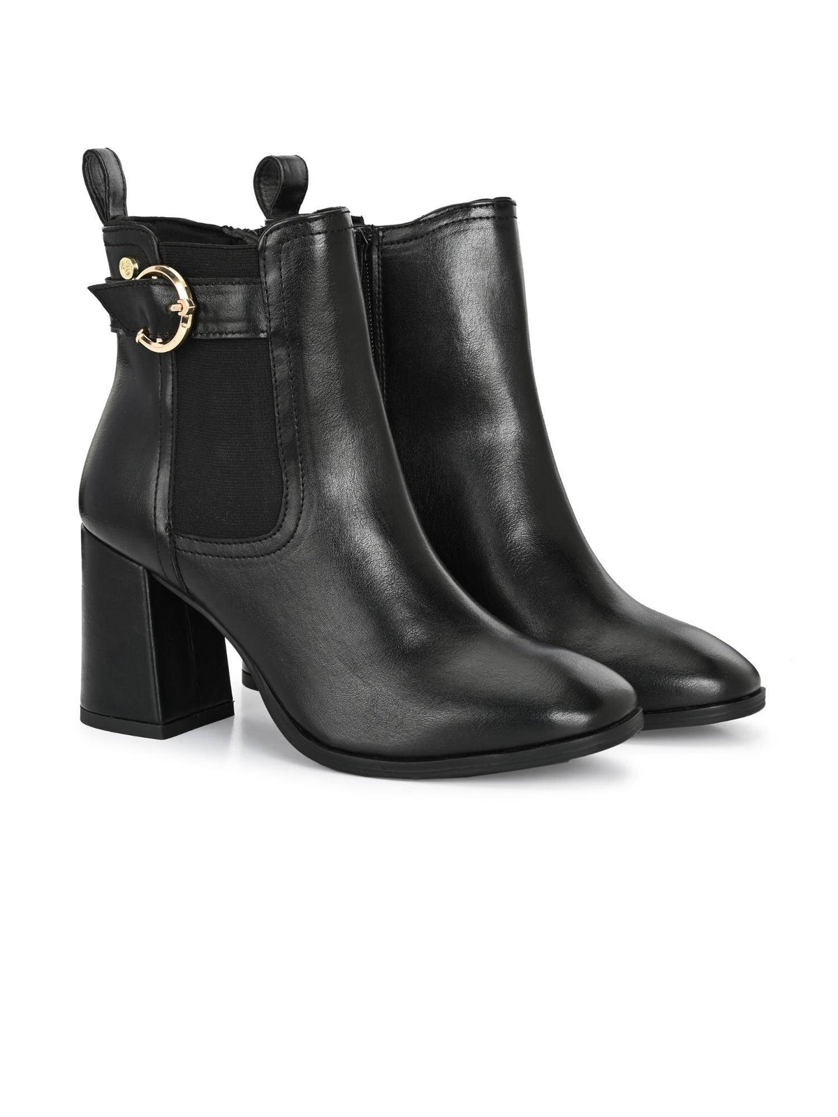 Brown Women Vegan Leather Chelsea Boots | BT61 - view 8