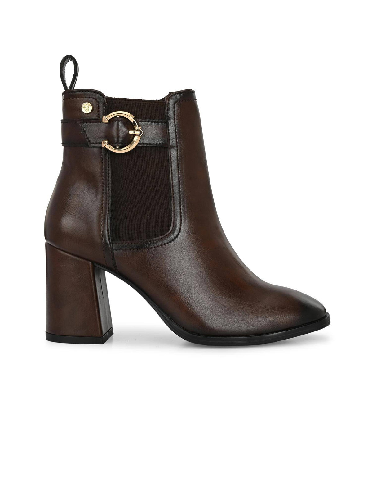 Brown Women Vegan Leather Chelsea Boots | BT61 - view 2