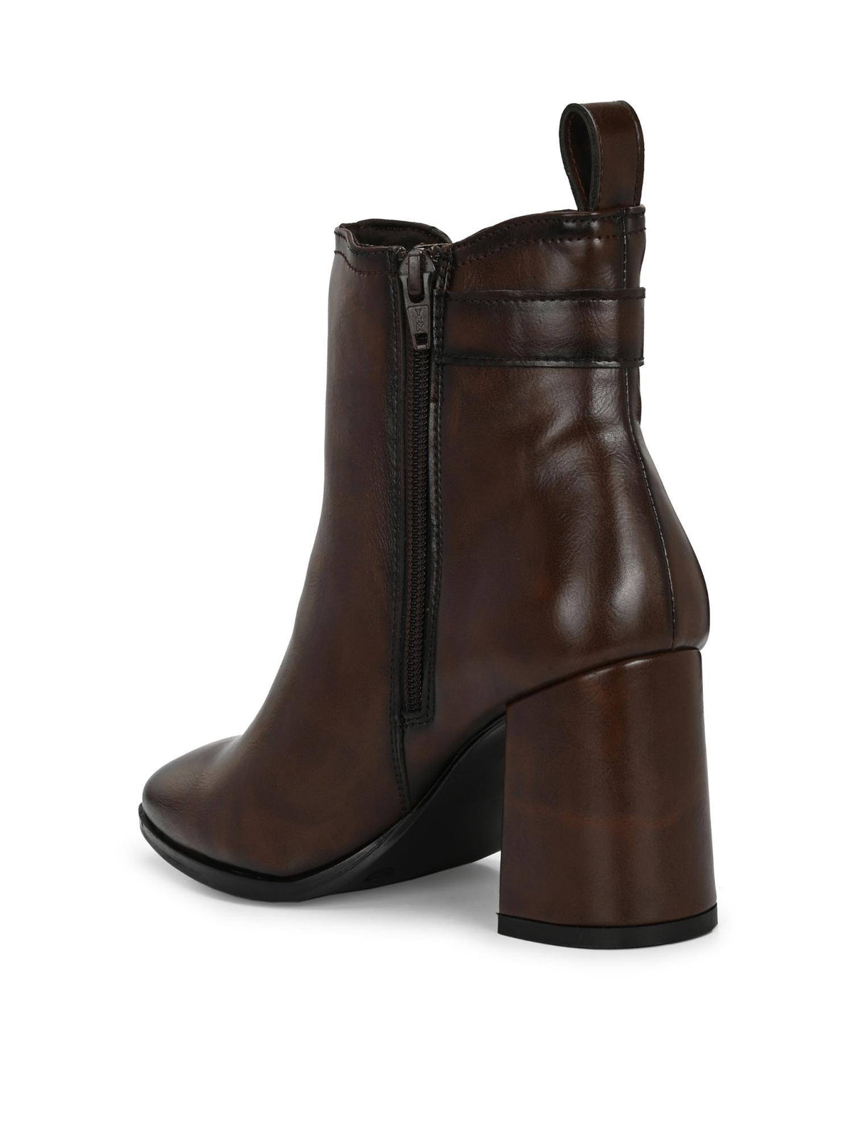 Brown Women Vegan Leather Chelsea Boots | BT61 - view 3