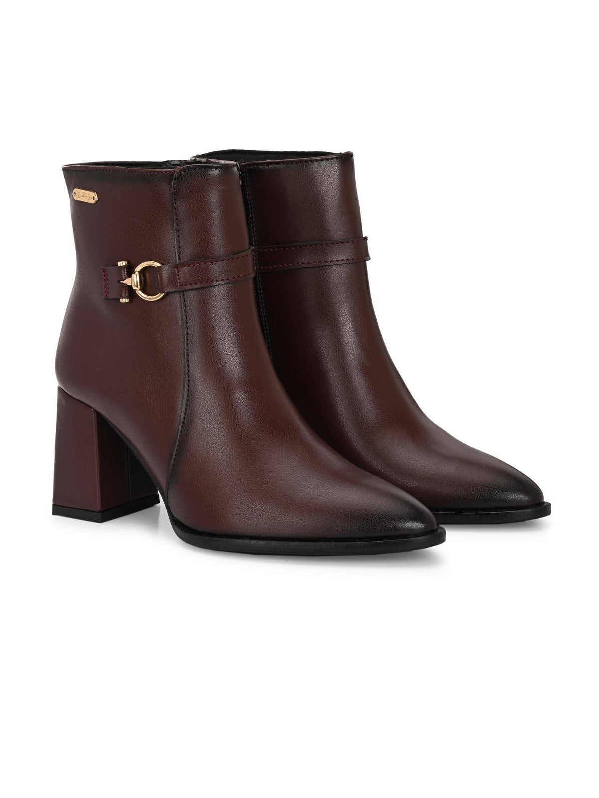 Maroon Women High Heel Casual Boots | BT61 - view 1