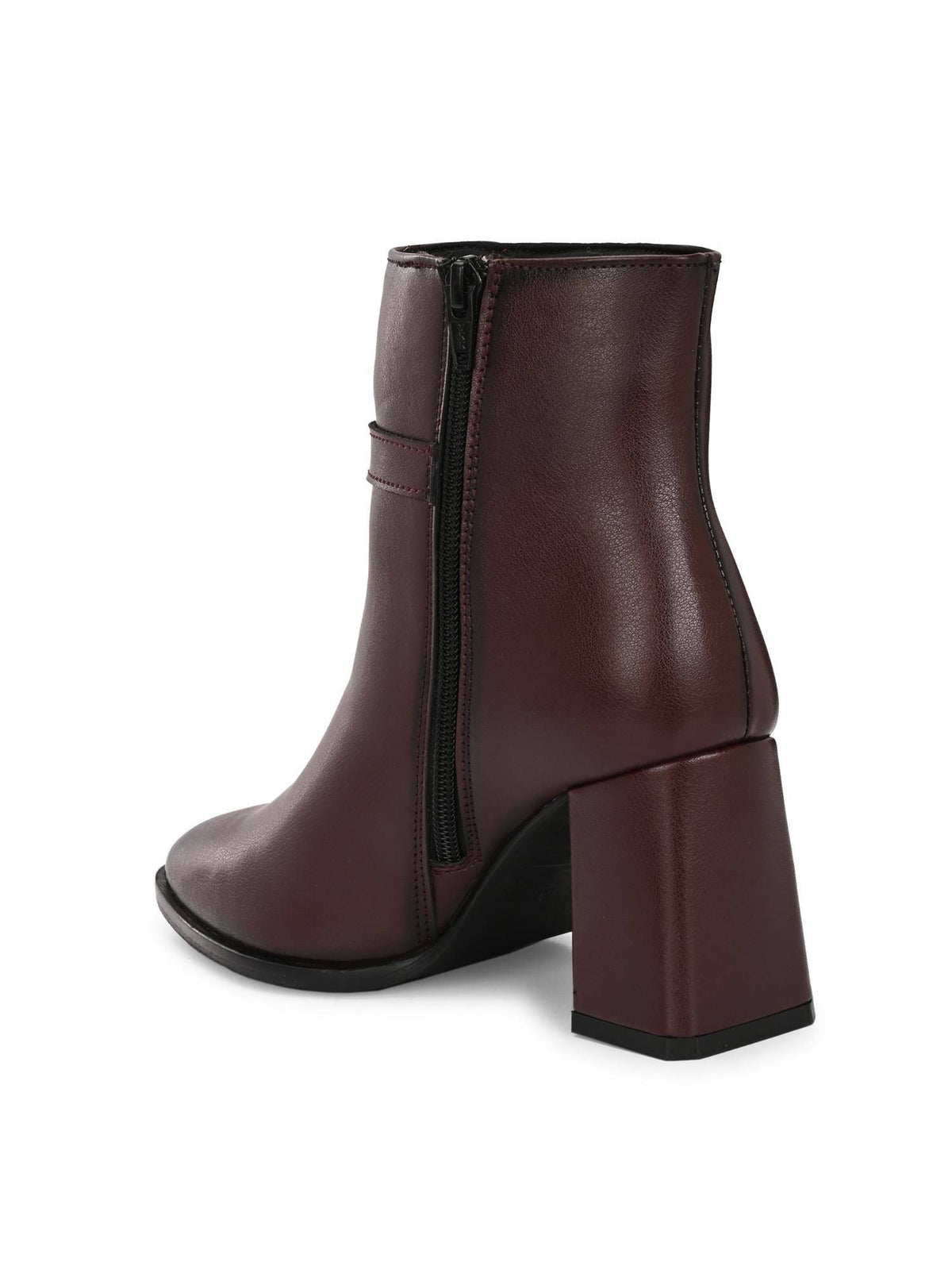 Maroon Women High Heel Casual Boots | BT61 - view 3