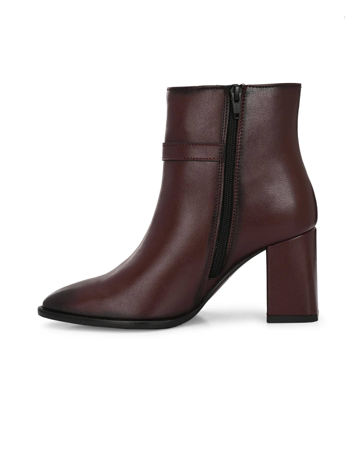 Maroon Women High Heel Casual Boots | BT61 - view 4
