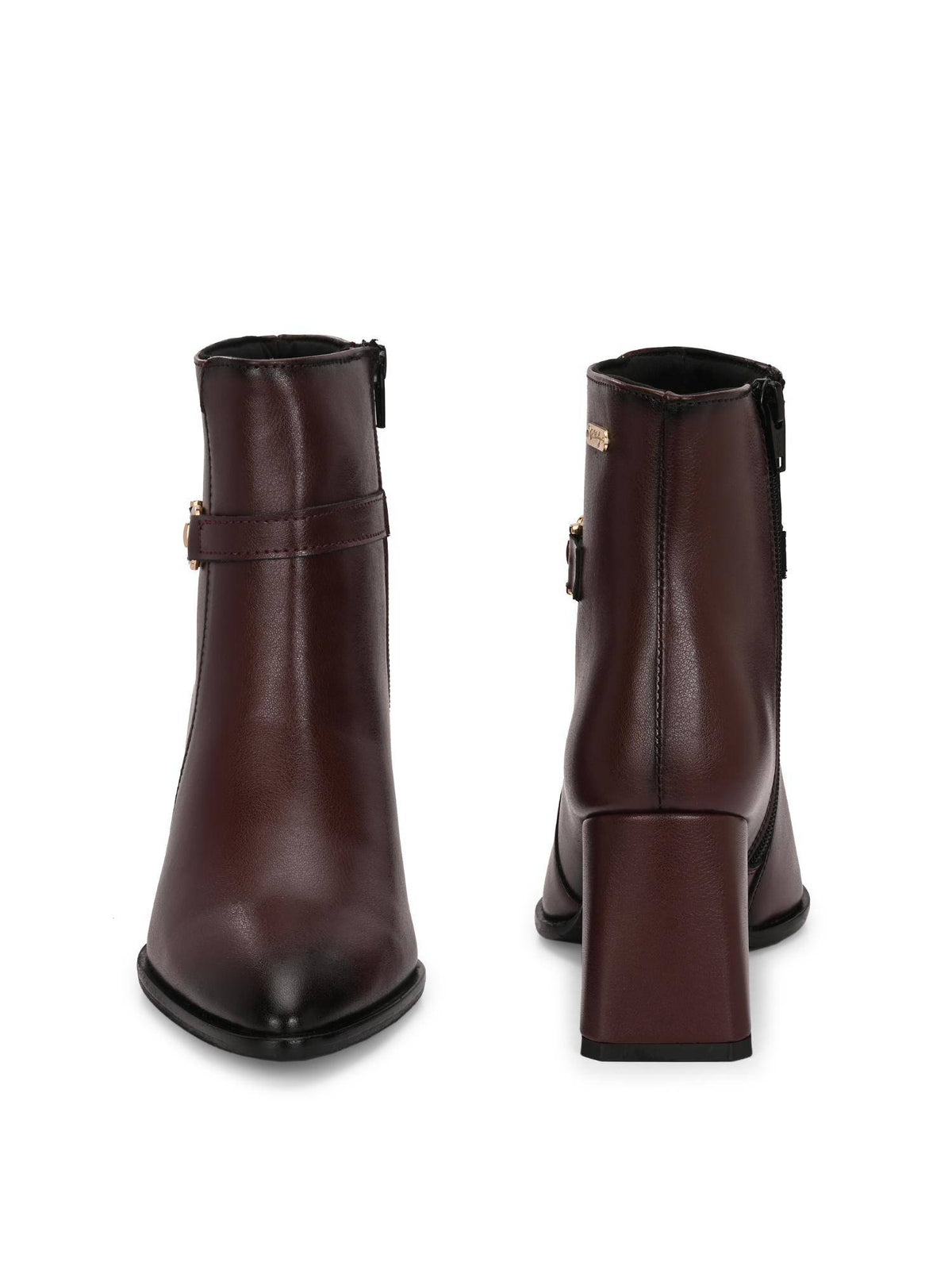 Maroon Women High Heel Casual Boots | BT61 - view 5