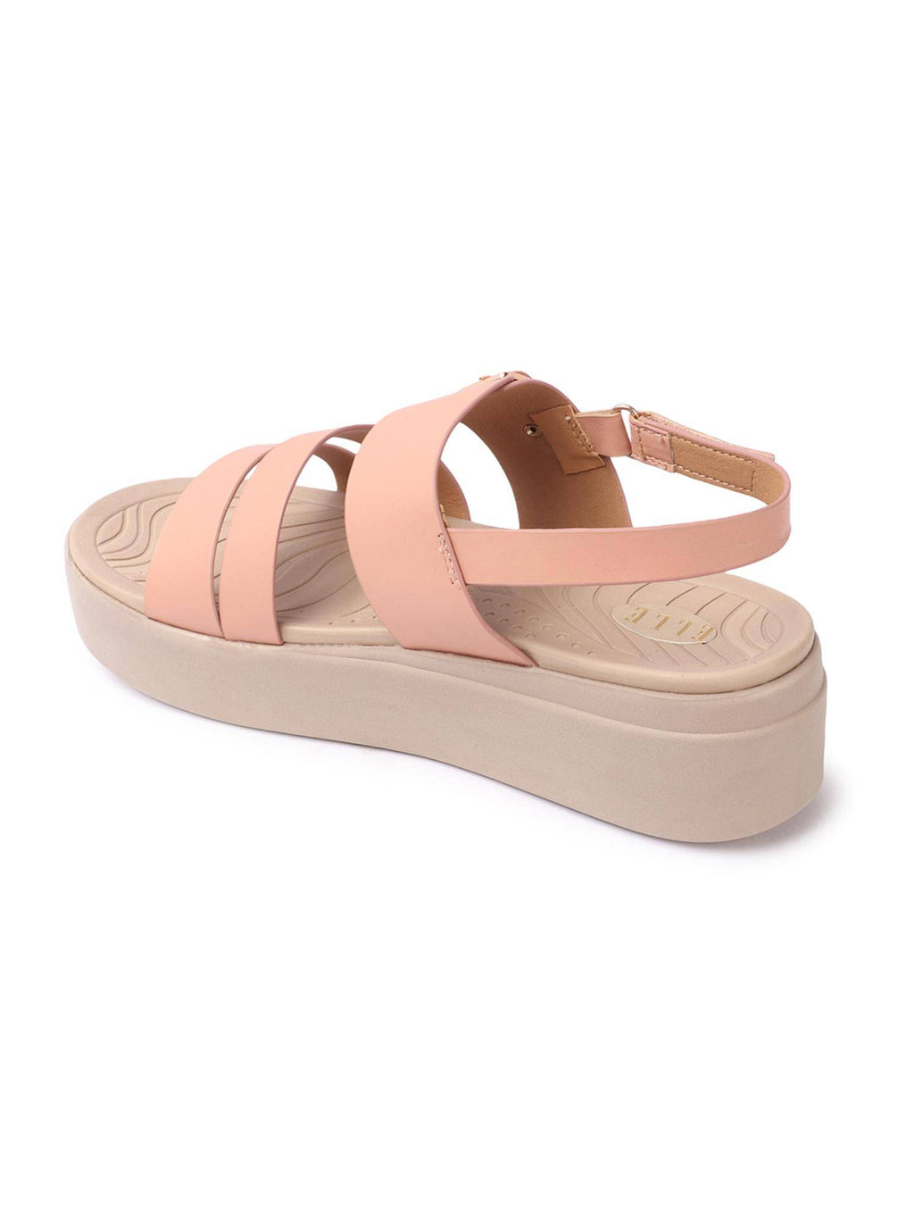 Peach Buckle Round Toe Women Sandals | SD89 - view 7