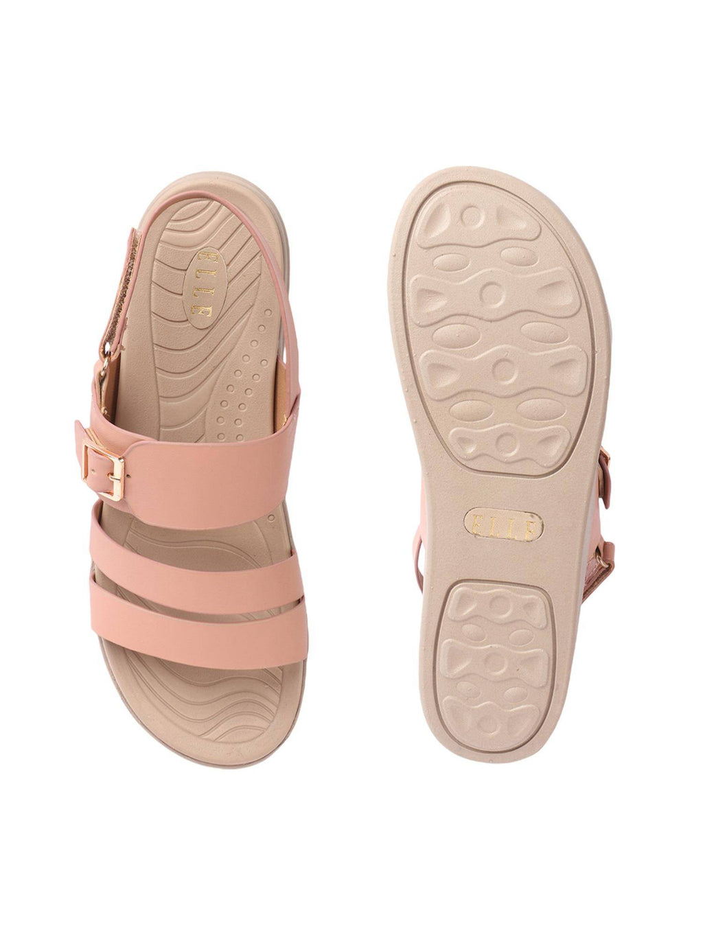 Peach Buckle Round Toe Women Sandals | SD89 - view 8