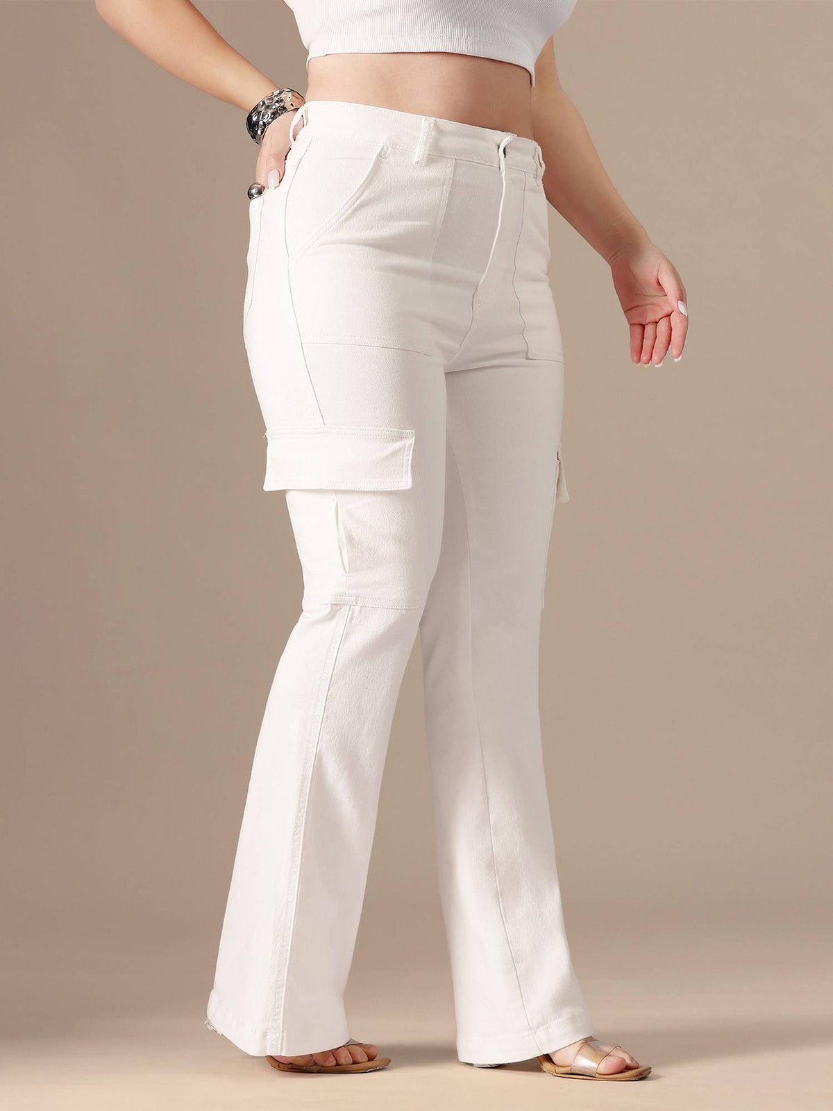 A+ Curve Collection Plus Size Women Navy Blue Stretchable Bootcut Jeans | BT10 - view 21