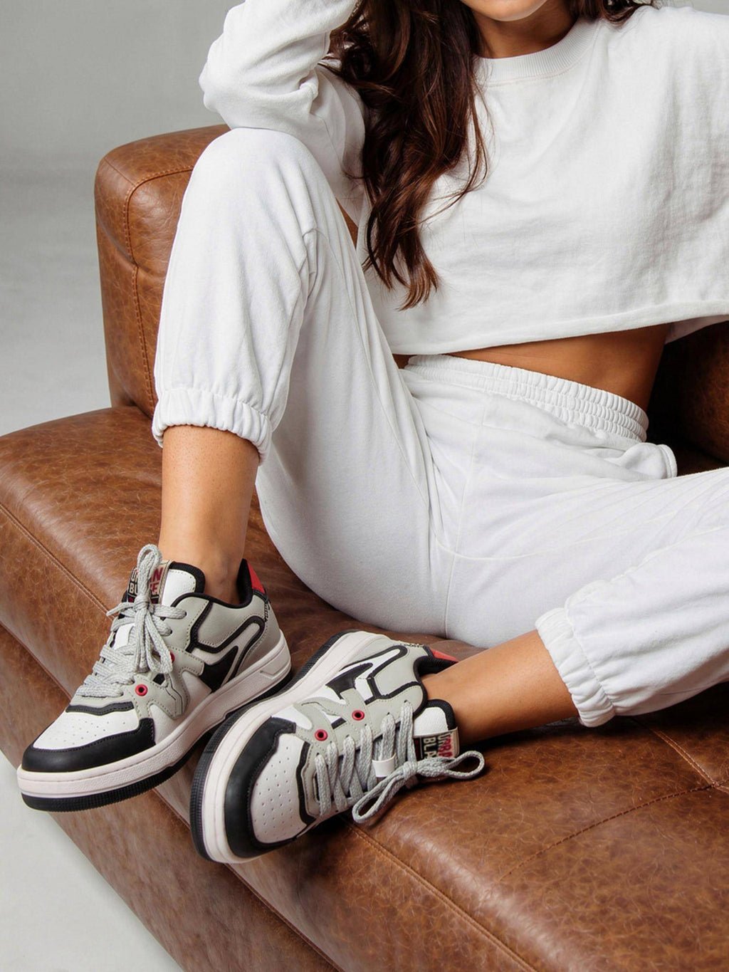 Women Tokyo Grey Low Top Sneakers | SN09 - view 3