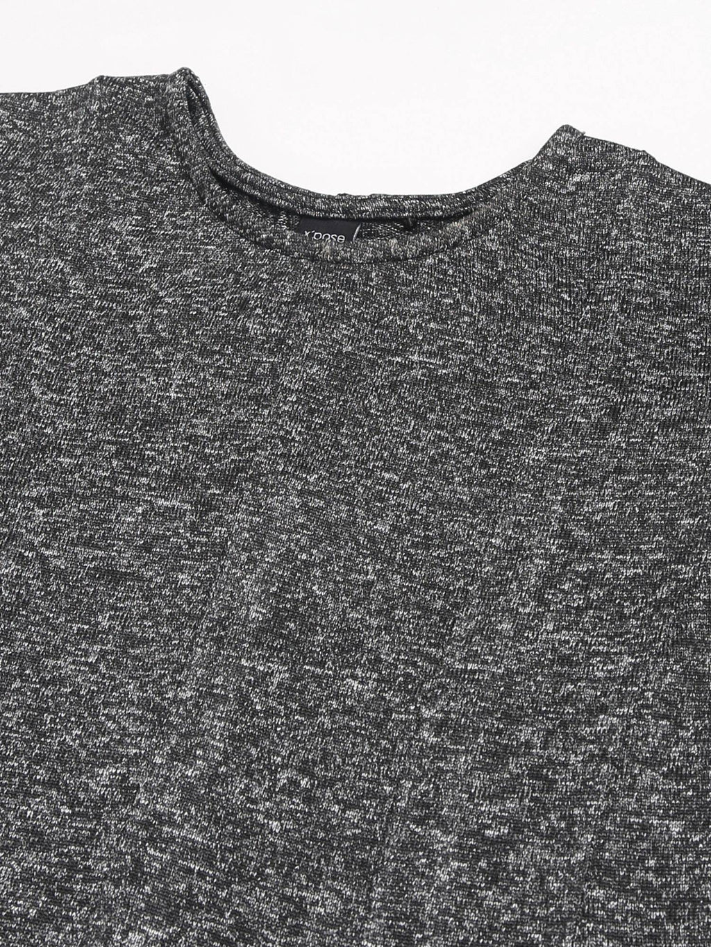 Women Grey Solid Round Neck Peplum Top | pt51 - view 3