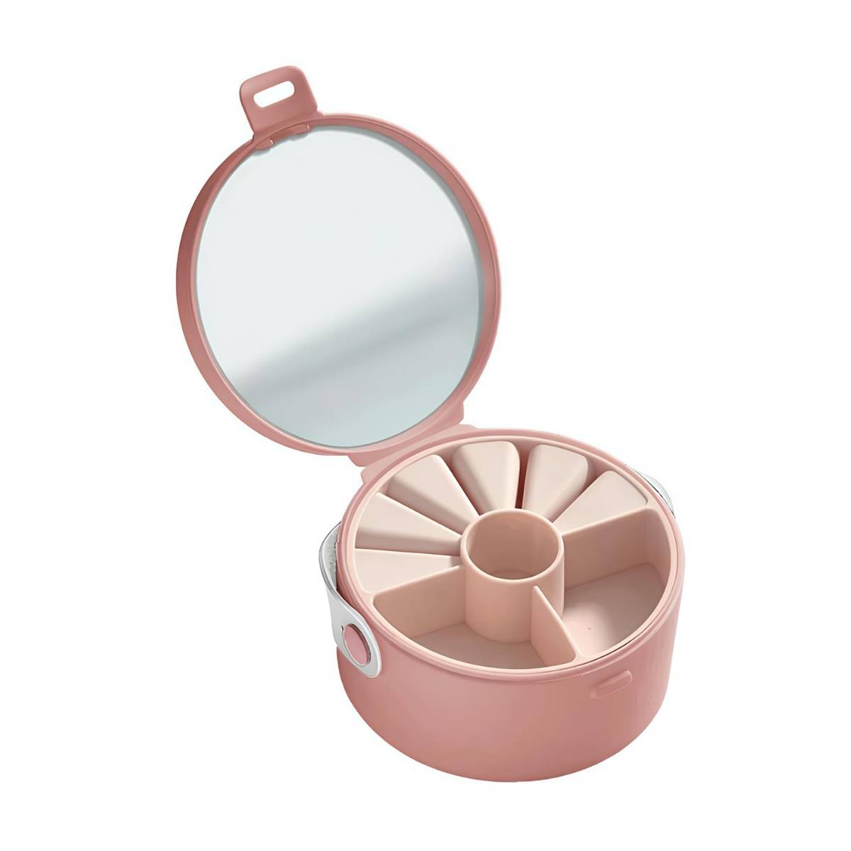 Mini Jewellery Box Organiser Bag Travel Accessories Pouch Storage Kit Portable Mirror Case | T32 - view 1