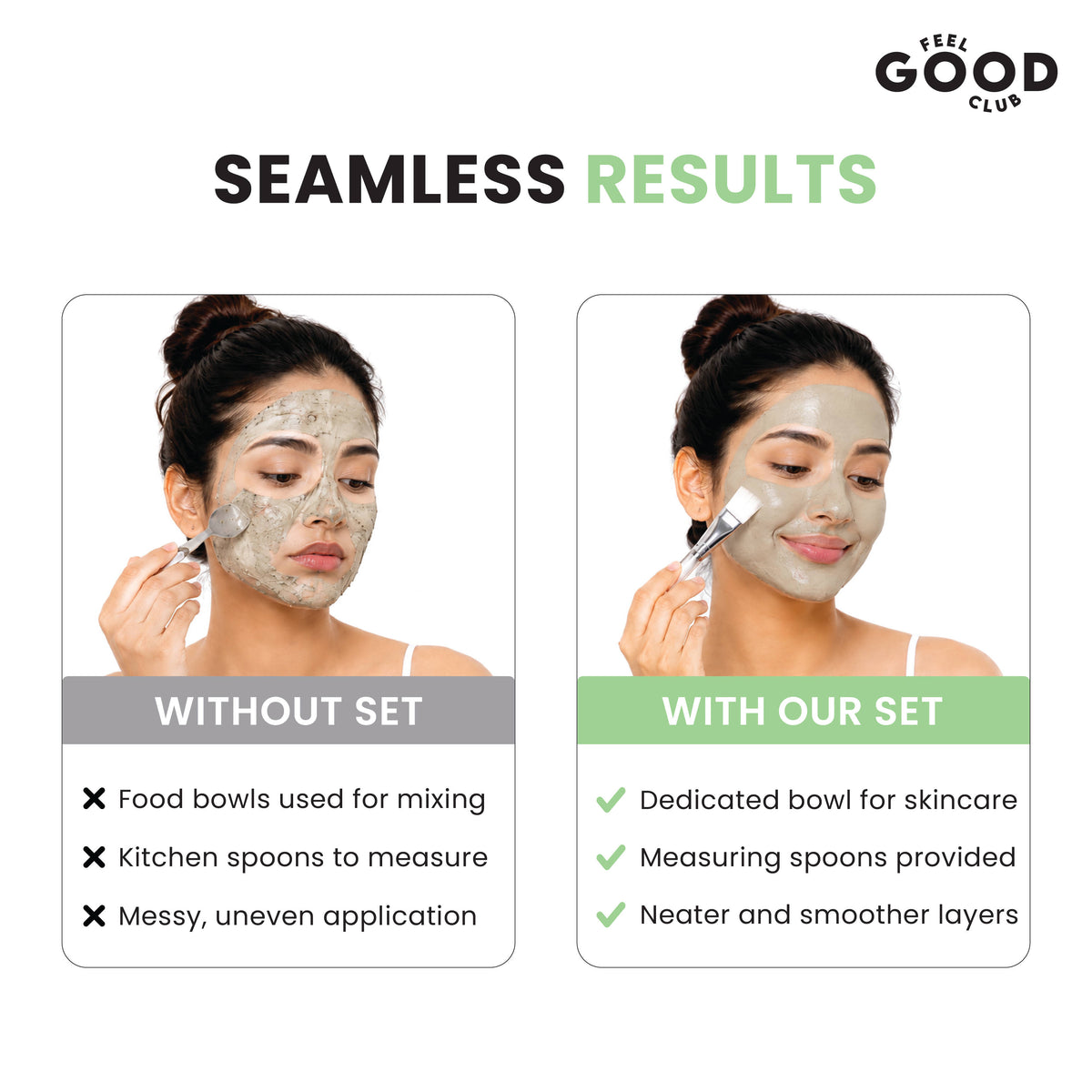 Skincare Mixing Set - 1 Bowl 3 Mini Spoons 1 Spatula & 1 Brush For Face Packs & Masks | T32 - view 9
