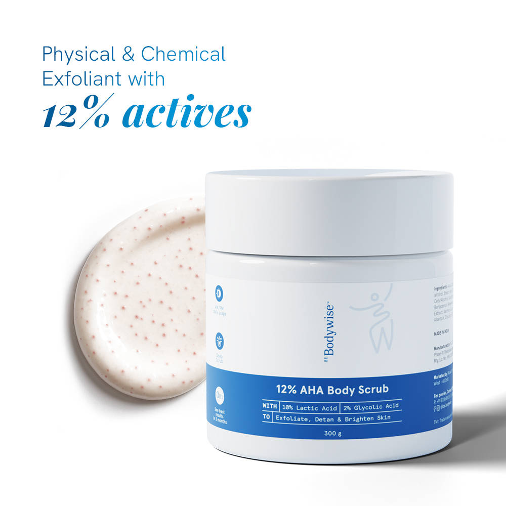 12% Aha Body Scrub - Advanced Formulation With 2% Glycolic Acid | BWS9 - view 1