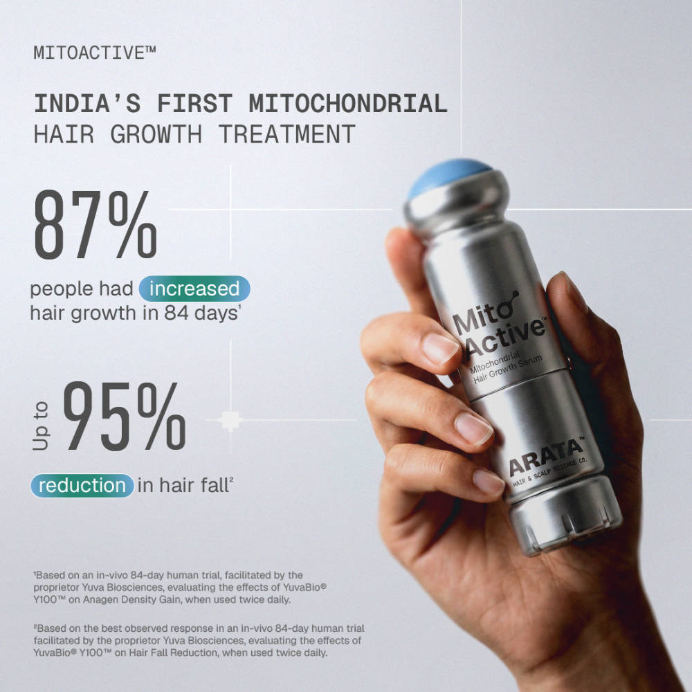 MitoActive Hair Growth Serum India's First Mitochondrial Hair Growth Serum Reduces Hair Fall | H85 - view 2
