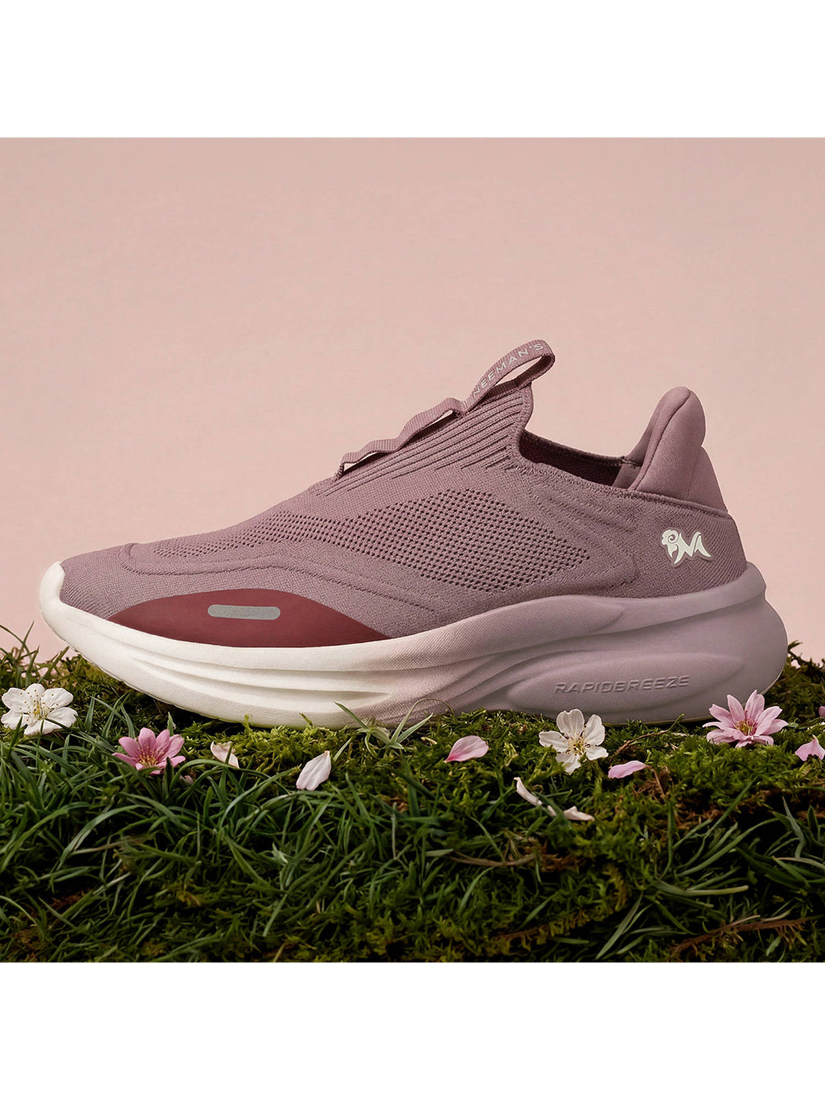 Mauve Rapid Breeze Vigor Slip On Shoes for Women | SH9 - view 2