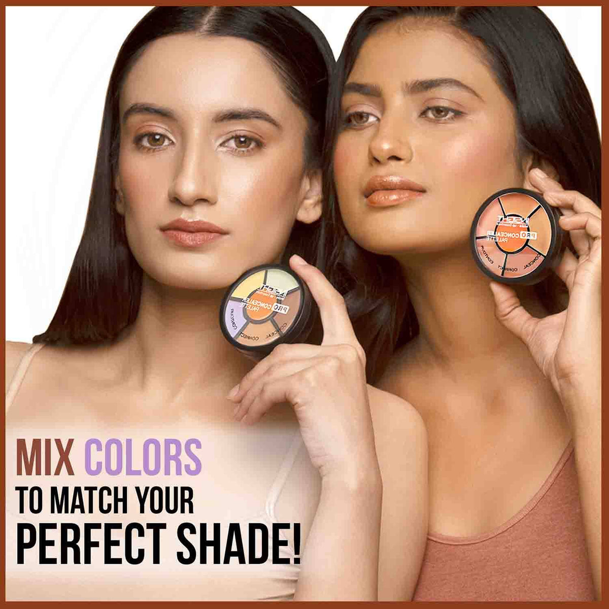 Pro Concealer Palette, 3 In 1 Conceal,Contour & Correct, Long Lasting & Waterproof - Concealer | E20 - view 7