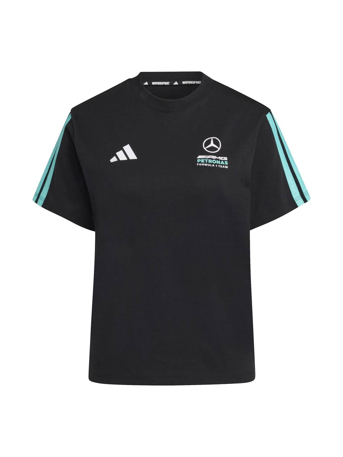 Women Black Mercedes - Amg Petronas Formula 1 Team DNA T-shirt | TT89 - view 2