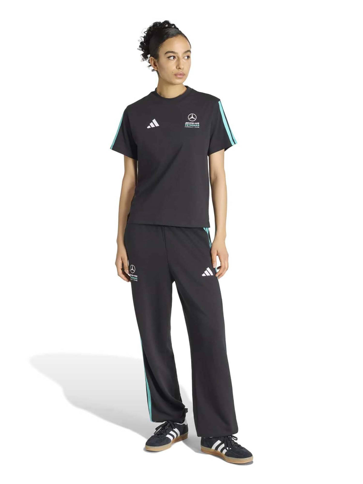 Women Black Mercedes - Amg Petronas Formula 1 Team DNA T-shirt | TT89 - view 4