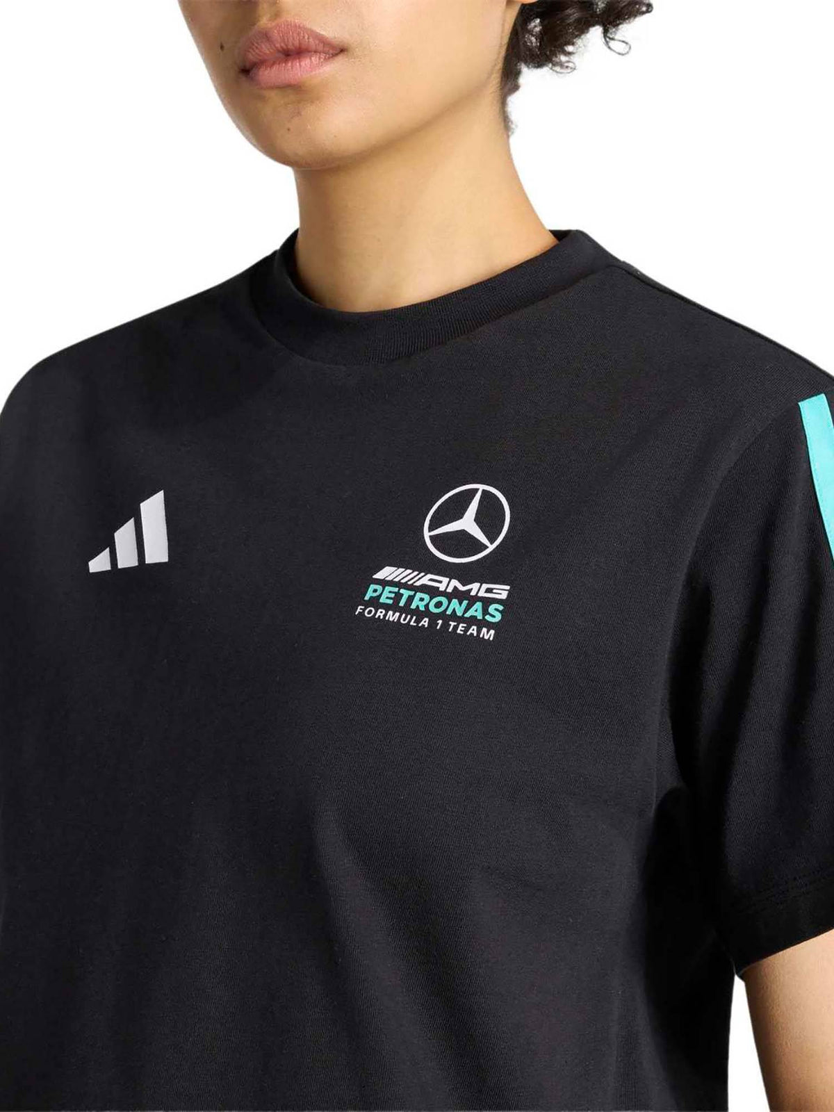 Women Black Mercedes - Amg Petronas Formula 1 Team DNA T-shirt | TT89 - view 5