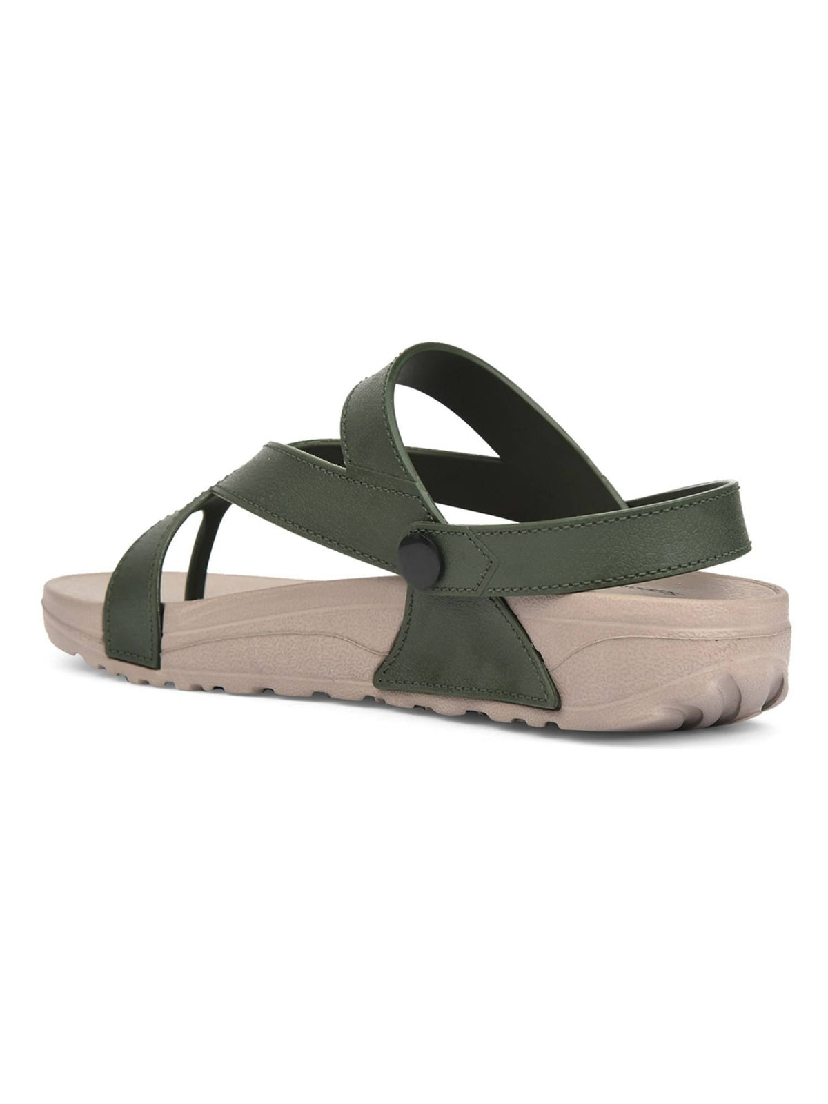 Women Olive Plastic Sandals | SD89 - view 3