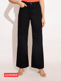 Cindy Ice Wash Wide Leg Ripped Denim | WL90 - view 7